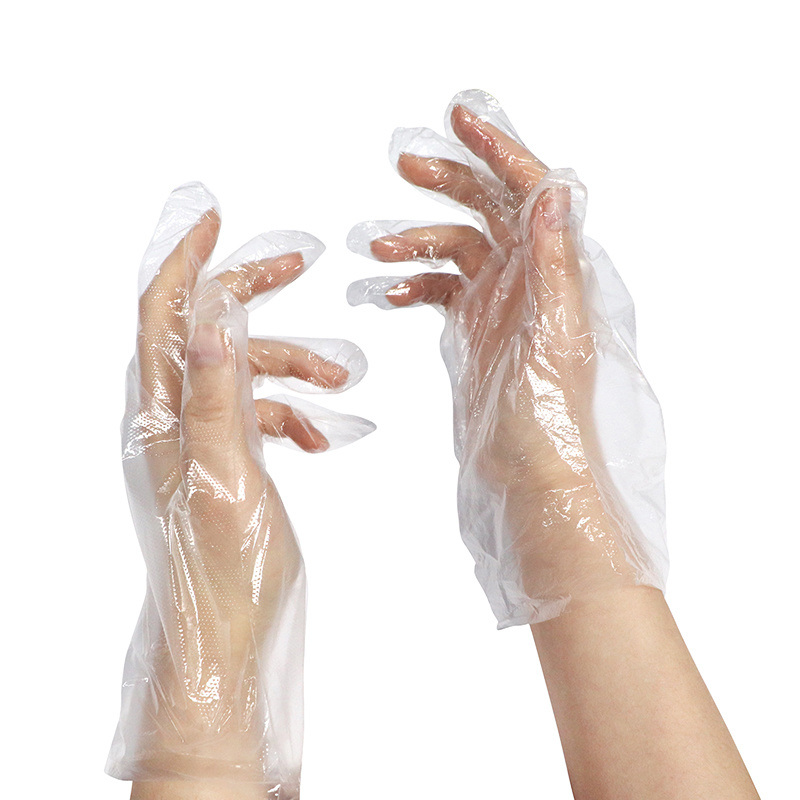 Guantes Desechables 100% Virgen LDPE, Limpieza Segura No Estéril para Manipulación de Alimentos, Peluquería y Todo Tipo de Fines de Limpieza