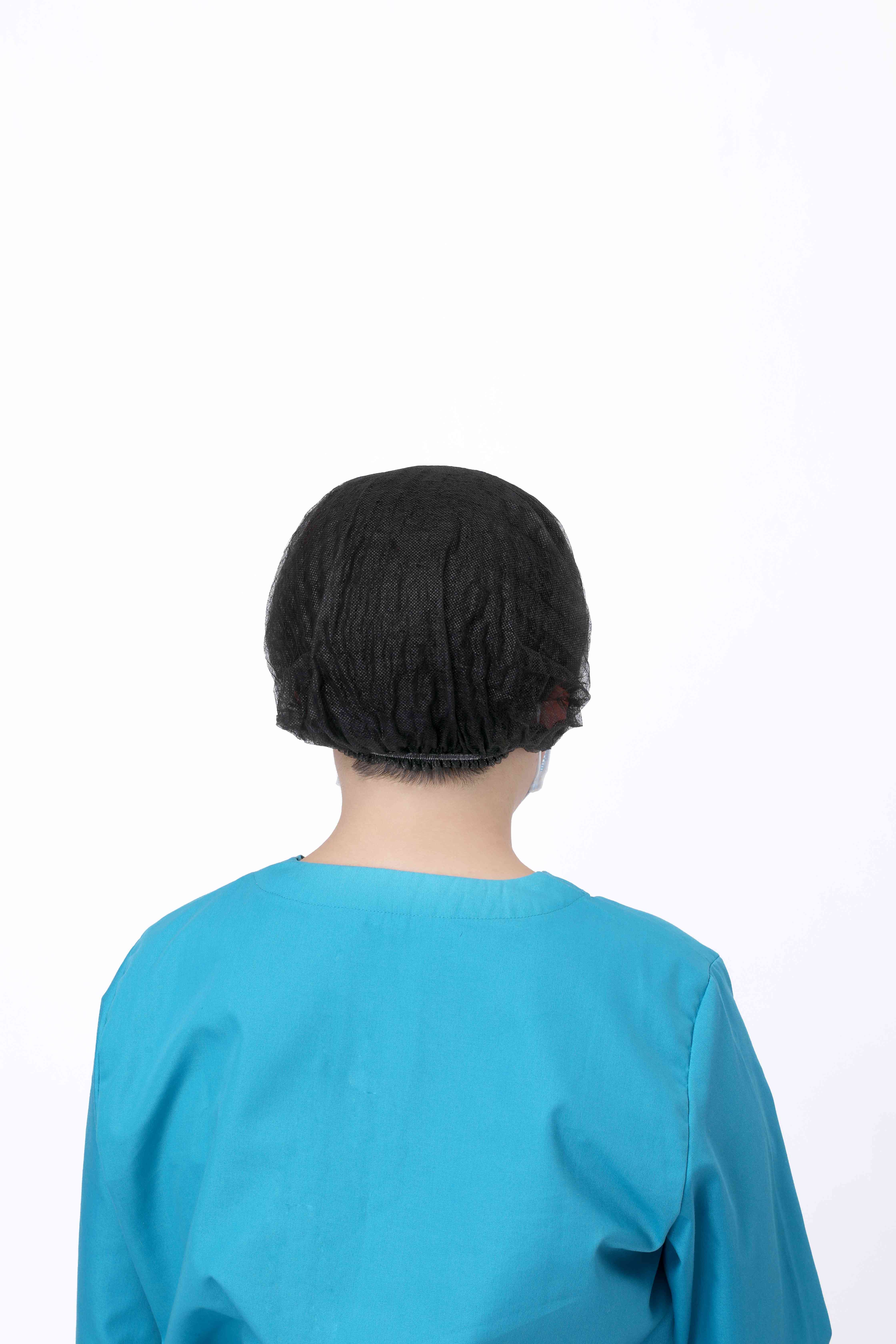 Paquete de 100 gorros bouffant desechables no tejidos de 21 pulgadas, red para el cabello para salón de hospital, Spa, Catering y espacio de trabajo libre de polvo