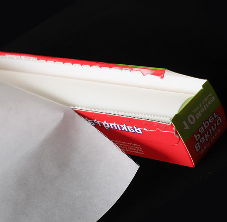 Papel para hornear de pergamino desechable Greaseproff, papel para hornear recubierto de doble cara de silicona para cocina y freidora de aire