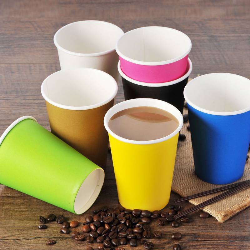 Papel Taza Bicchieri Di Carta Proveedor de ventas al por mayor personalizado Macarrón colorido Biodegradable ECO Vaso de papel desechable para fiesta