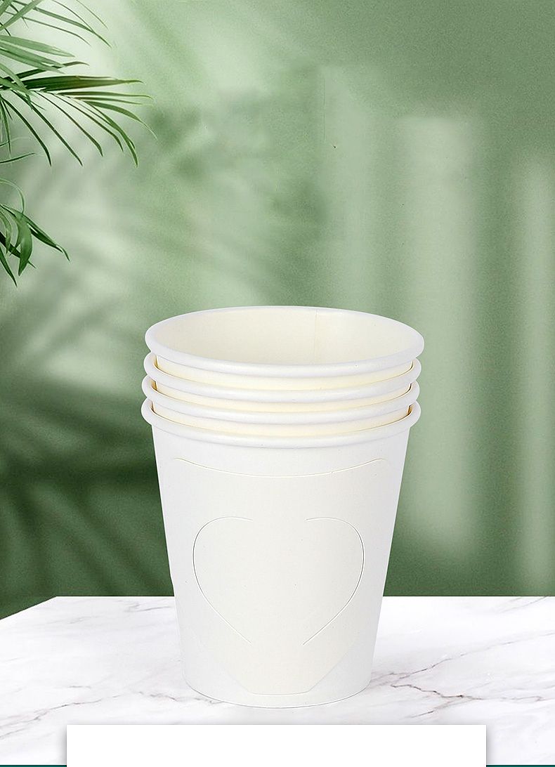 La aduana caliente de la venta imprimió la taza de papel amistosa disponible de la taza de té de papel de Eco 7oz de la taza de papel con la manija