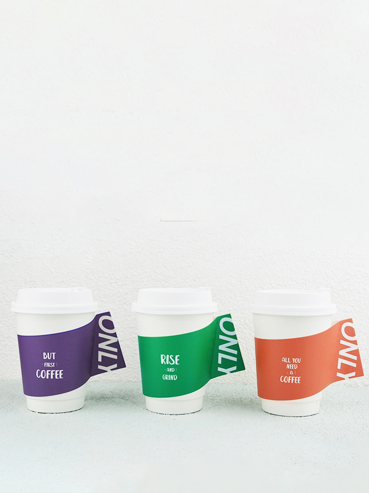 Vaso de papel desechable con asa, perfecto para bebidas calientes, té y café, vasos de papel con asa, vasos de papel impresos personalizados