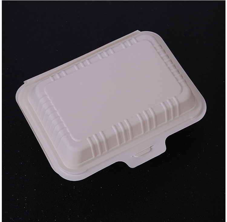 Envasado de alimentos plástico compostable biodegradable de la caja de la comida de la maicena del almidón de maíz