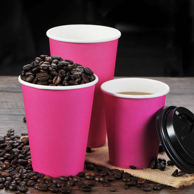 Papel Taza Bicchieri Di Carta Proveedor de ventas al por mayor personalizado Macarrón colorido Biodegradable ECO Vaso de papel desechable para fiesta