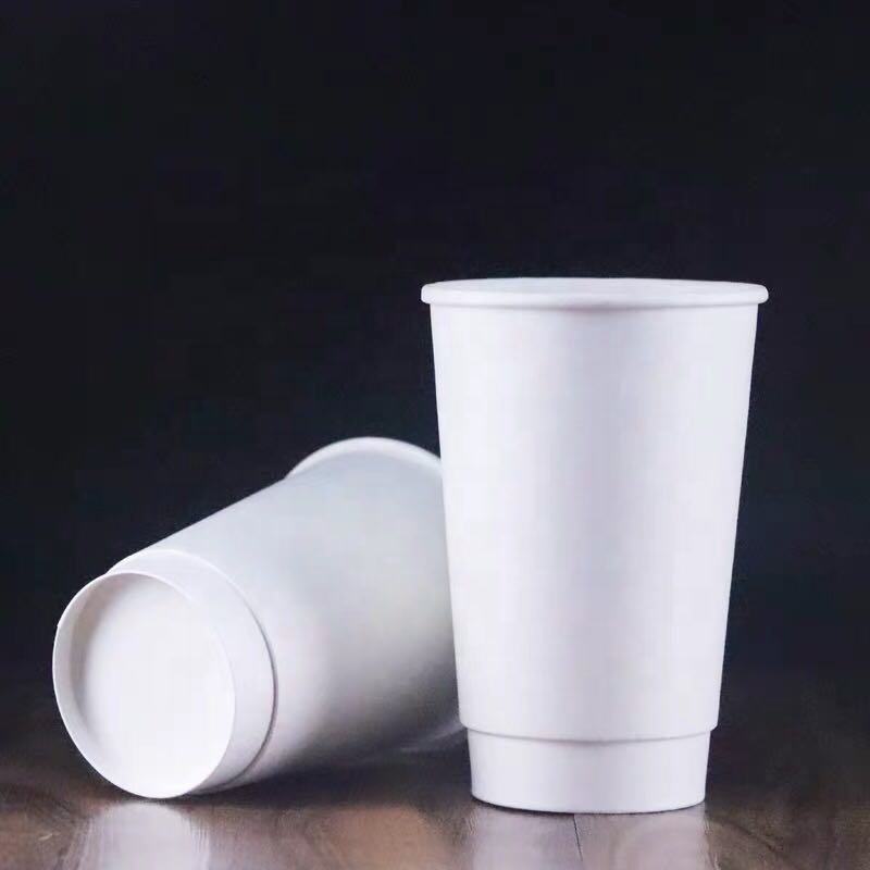  El viaje doble disponible biodegradable personalizado al por mayor de la pared se lleva las tazas de café de papel con las tapas