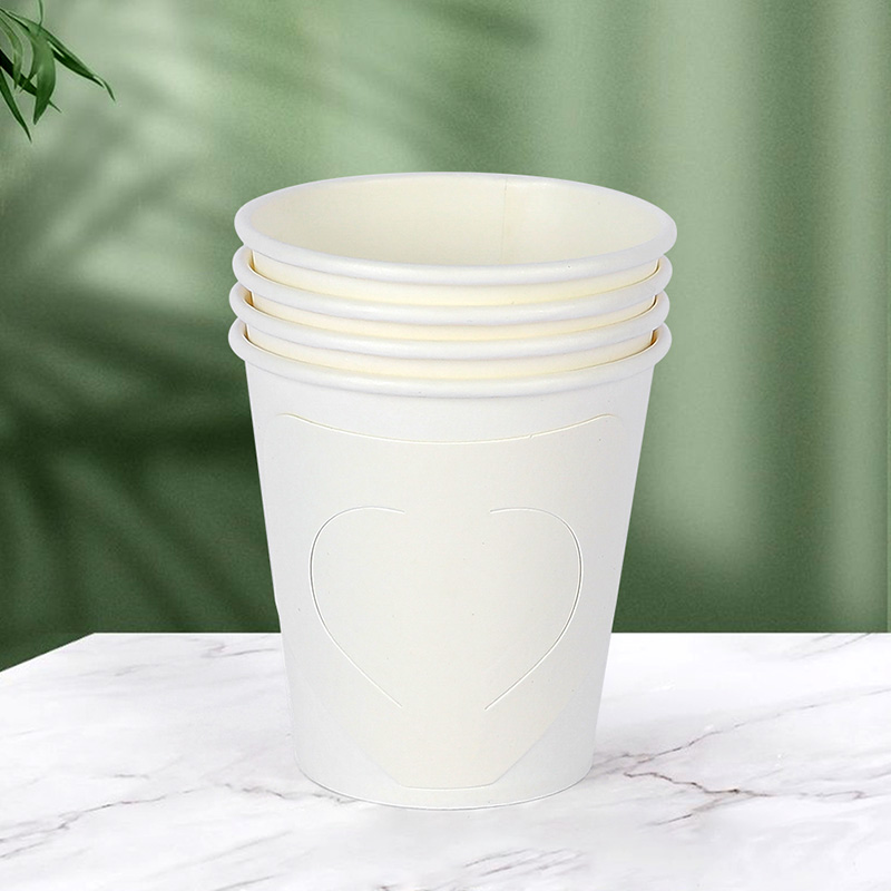 La aduana caliente de la venta imprimió la taza de papel amistosa disponible de la taza de té de papel de Eco 7oz de la taza de papel con la manija