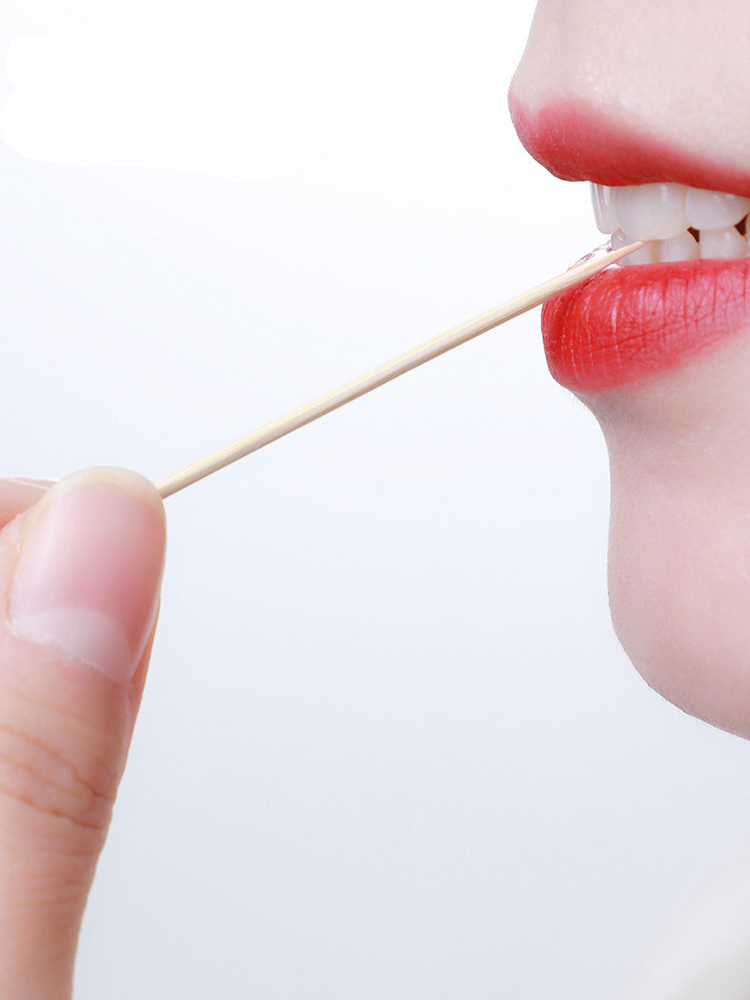 Palillos de dientes de bambú de 1,8 mm, envoltura individual para violonchelo, palillo de dientes envuelto individualmente de bambú